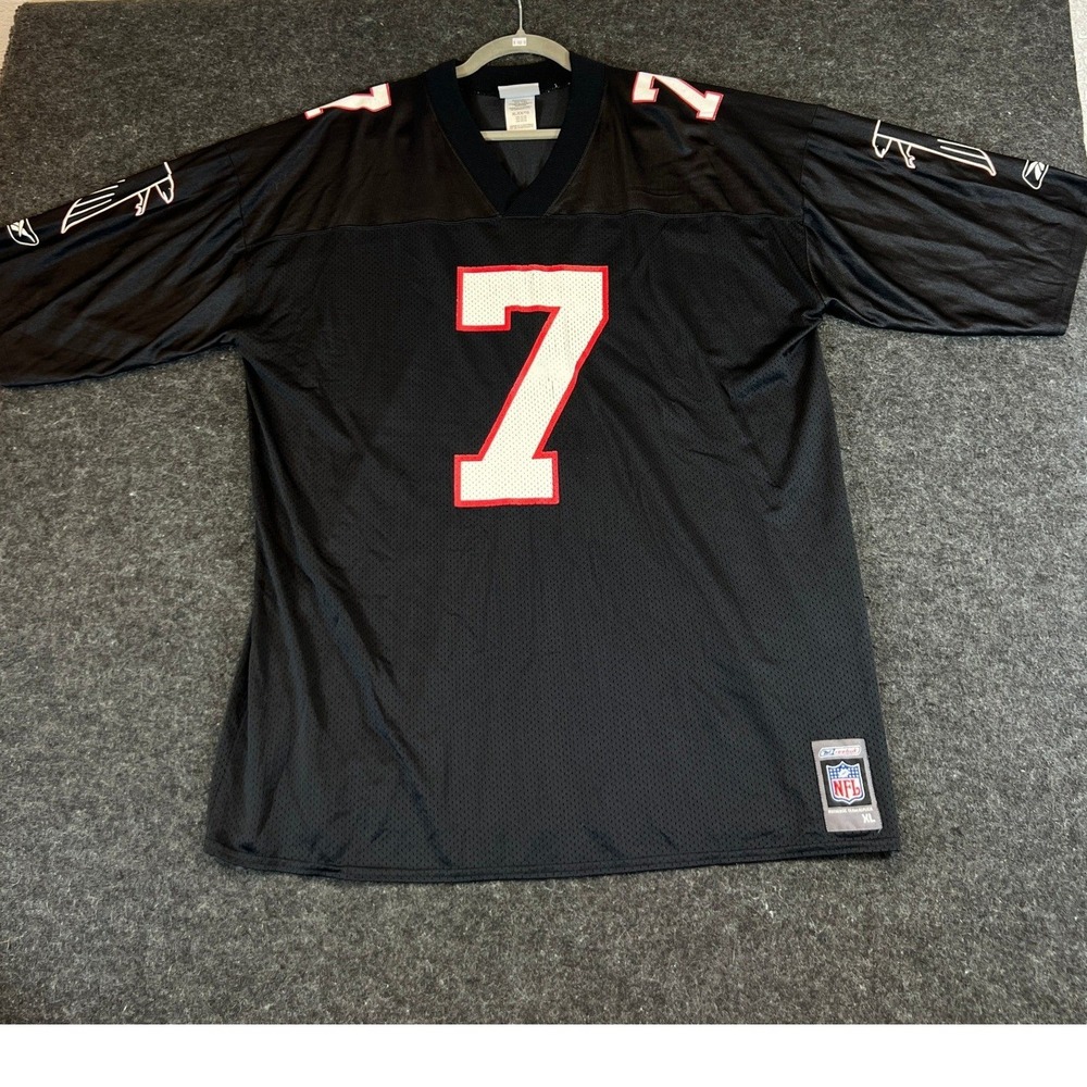 NFL Atlanta Falcons Michael Vick 7 Jersey Black Mesh R701A Mens XL Reebok